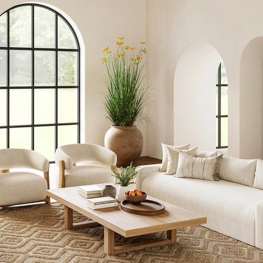 Artificial 18-Head Carrot Flower with Curved Onion Grass Bonsai 67"H